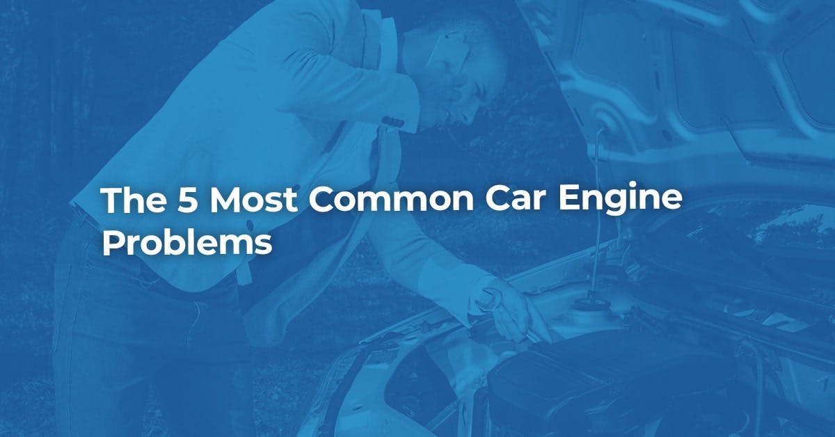The article title over someone checking their car for engine problems.