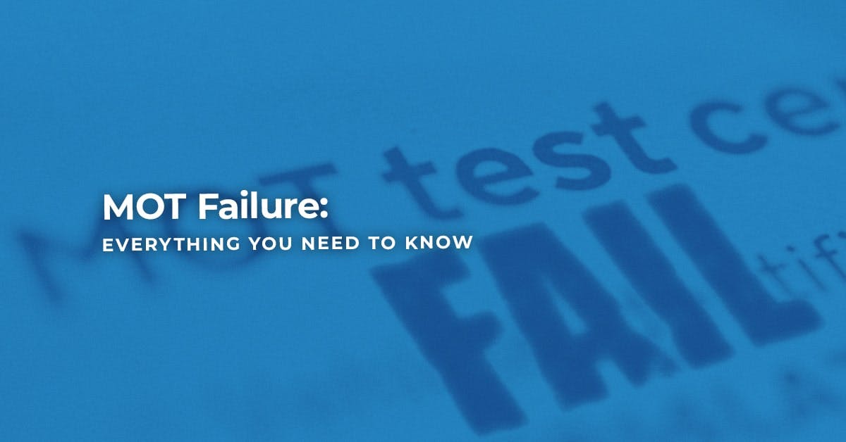 Image showing a failed MOT test