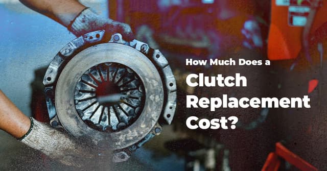 The article title over a mechanic wearing gloves and holding up a clutch.