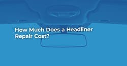 The article title over the headliner fabric of a car, in a blue overlay.