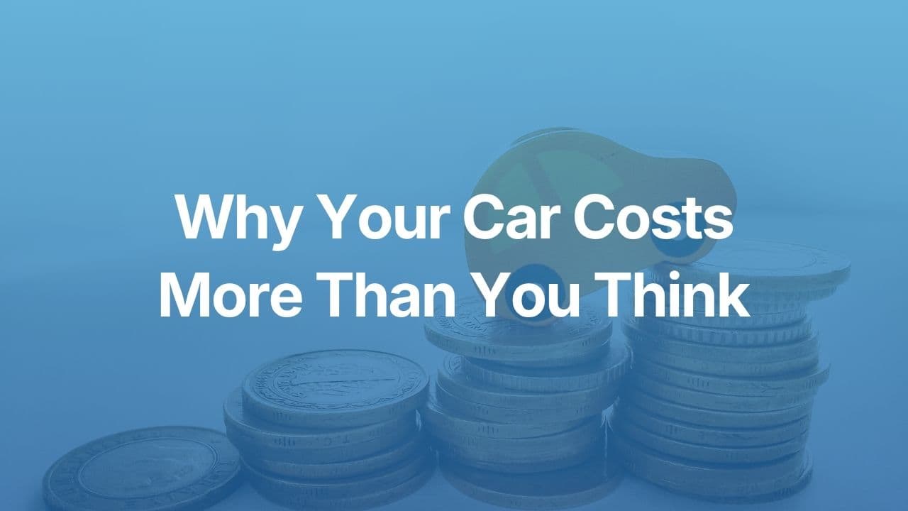 Small yellow car driving up growing piles of coins with article title overlayed