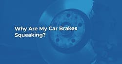 The article title over the car brakes which are squeaking, in a blue overlay.