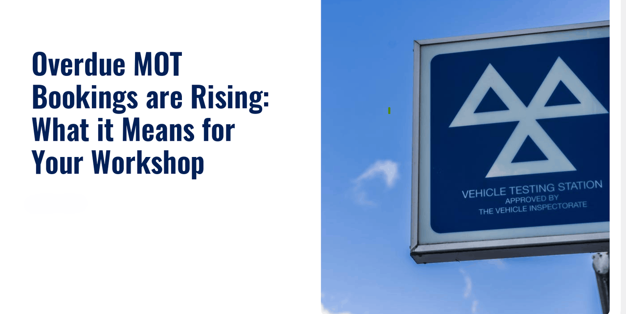 MOT testing sign on a white background with the article title next to it