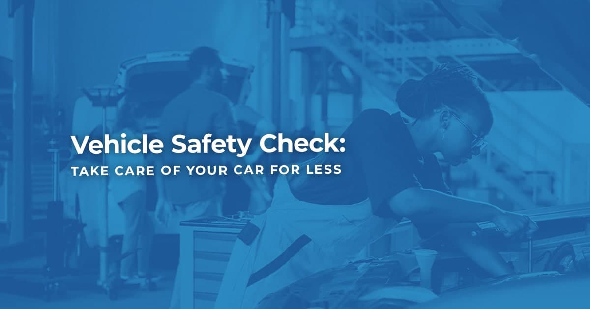 The article title over two mechanics carrying out a vehicle safety check.