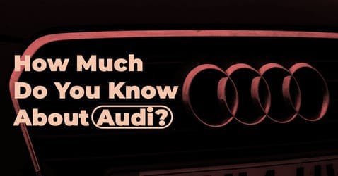 The article title over an Audi car bumper, with a red overlay.