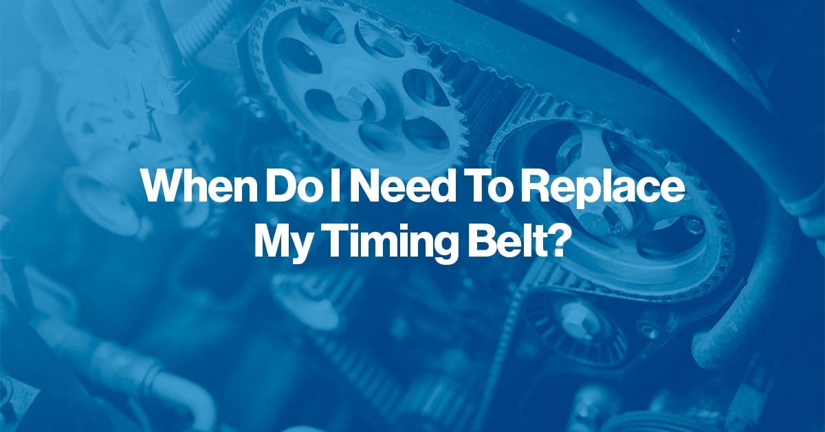 the article title over a timing belt inside a car with cogs, over a blue overlay.