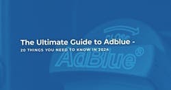 The article title over an AdBlue tank, in a blue overlay.