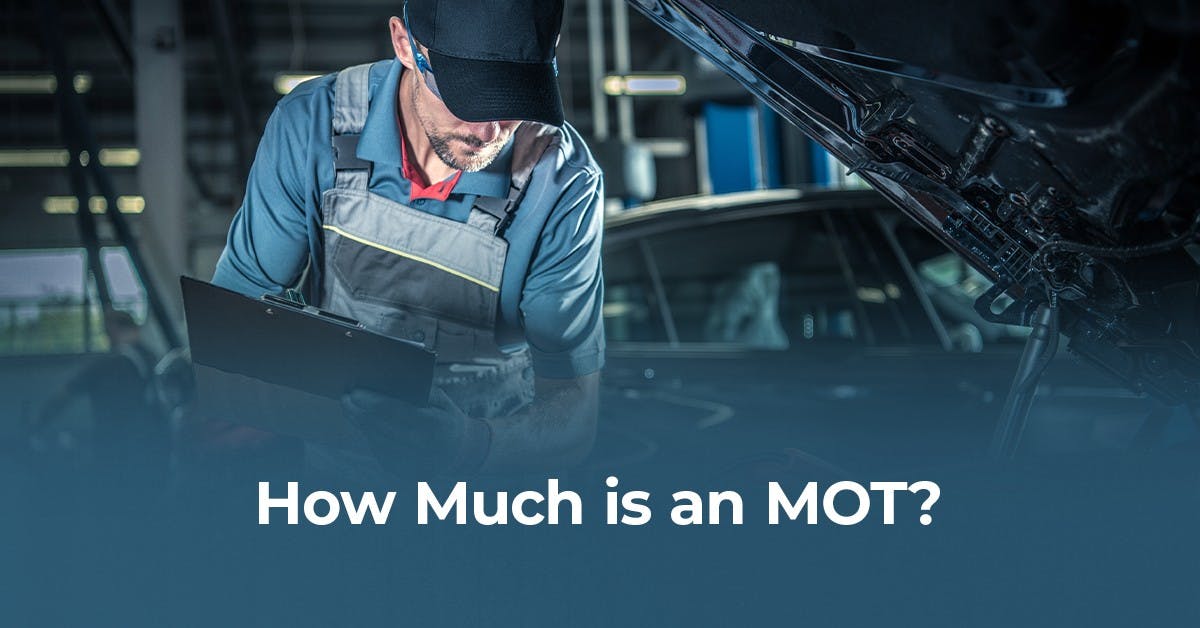 The article title over a mechanic with a clipboard looking under the bonnet of a car during MOT.