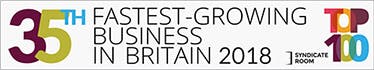 35th fastest growing business in britian 2018