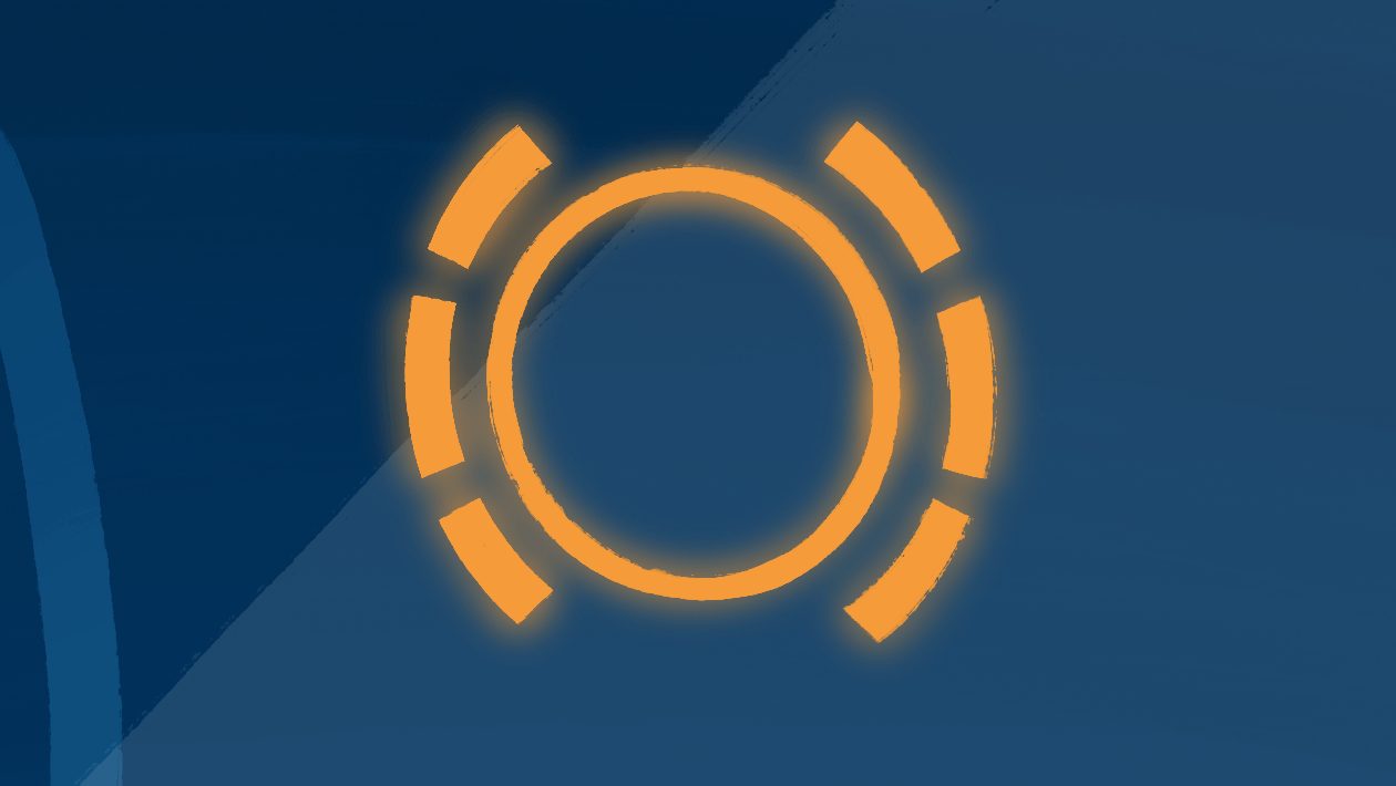 Brake pad warning light.