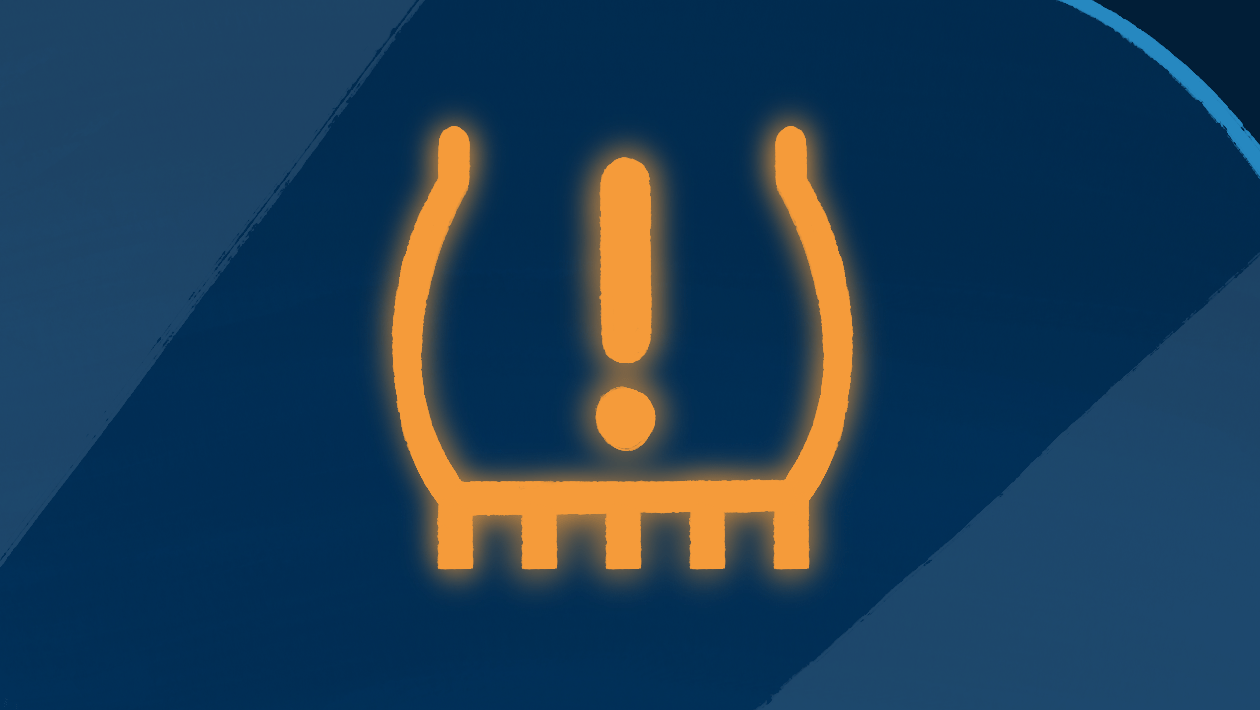 Low tyre pressure warning light. 