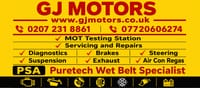 GJ Motors & MOT Logo