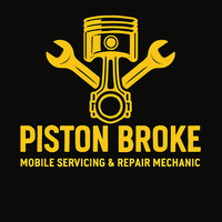 Piston Broke Mobile Mechanic Logo