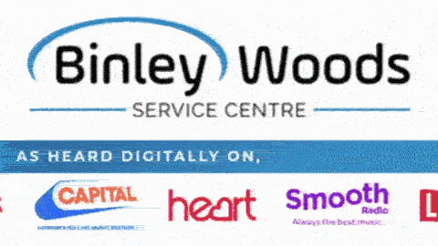 Binley Woods Service Centre (Rugby) Logo