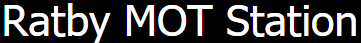 Ratby MOT Logo