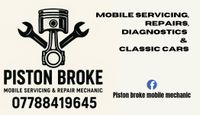 Piston Broke Mobile Mechanic Logo